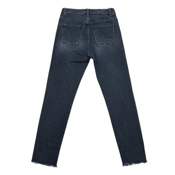 Women’s Second Earth jeans denim black frayed at the hems 2010s - Picture 8 of 8